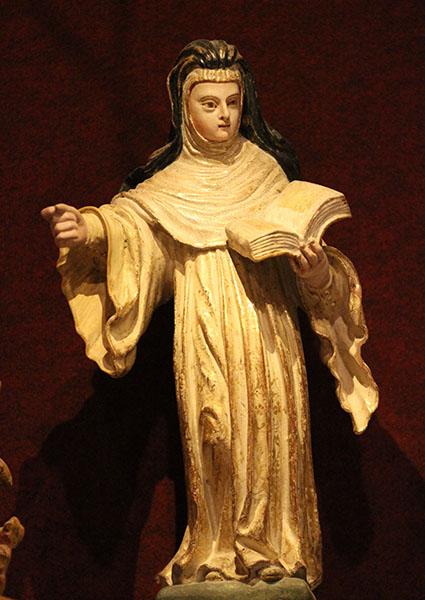 SH1911-Santa-Matilde-de-Helfta-Monasterio-de-Santa-Maria-de-San-Salvador-de-Canas-La-Rioja-Espana-FL1 St. Mechtilde of Helfta - Monastery of St. Mary of San Salvador de Canas, La Rioja (Spain)