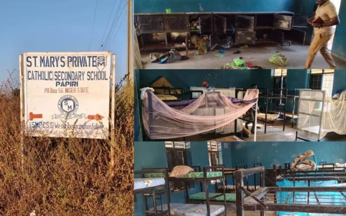 300 children who were abducted from St. Mary’s Catholic Primary and Secondary Schools (Credit LINA TV)