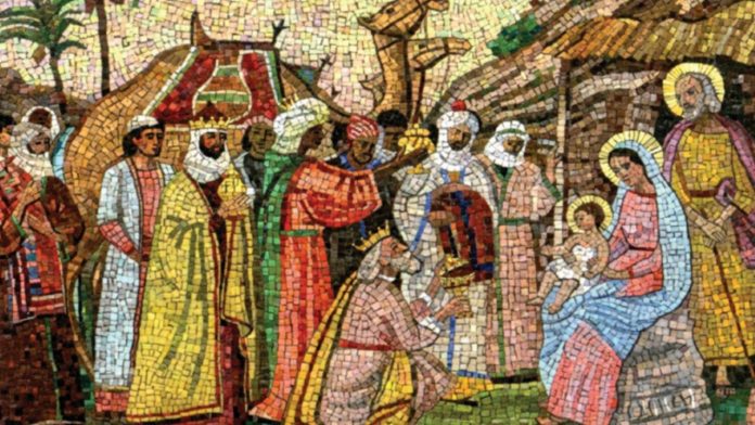 cq5dam.thumbnail.cropped.1500.844 (1) Mosaic created by Italian artist Alberto Salietti for the papal apartment in 1955 and featured on the Pope's Christmas card (Credit Vatican Media)