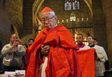 Cardinal Joseph Zen at 94 – Hong Kong’s Conscience Cardinal Joseph Zen Ze-kiun, retired bishop of Hong Kong, processes prior to celebrating a pontifical high Mass Feb. 15, 2020, at St. Vincent Ferrer Church in New York City. Cardinal Zen, a trustee of a relief fund paying protesters' legal bills, was detained by National Security Police May 11, 2022. (CNS photo/Gregory A. Shemitz)