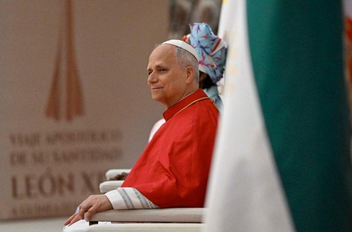 Pope Leo XIV visits Equatorial Guinea and meets with the diplomatic corps and authorities (@Vatican Media)