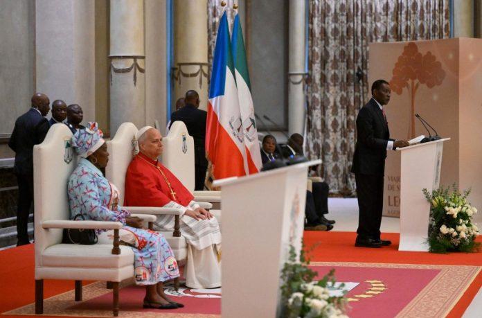 This was the Pope's first public event in Equatorial Guinea (@Vatican Media)