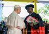 Pope Leo Urges African Academic Leaders to Form “Servants of the Common Good” Pope Leo XIV with the Rector of ar(Vatican Media)