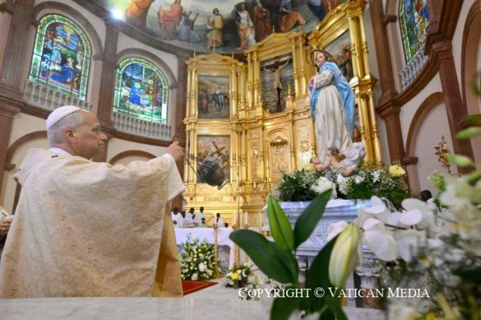 Pope Leo XIV celebrates Mass in Mongomo (Vatican Media)