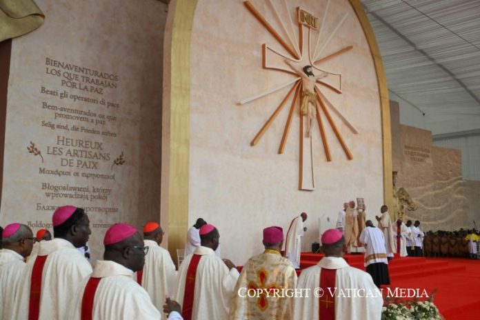 Pope Leo XIV delivers powerful homily at Malabo Stadium (Vatican Media)
