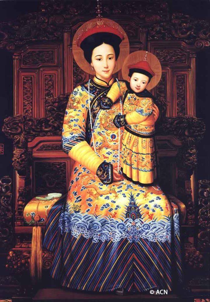 Our Lady of China, painted by the artist Gary Thu Kai Kui (Credit ACN)