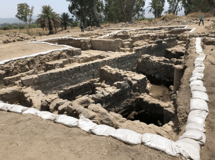 The main excavation site (Area A) at el-Araj. Photo Credit: El-Araj Excavation Project