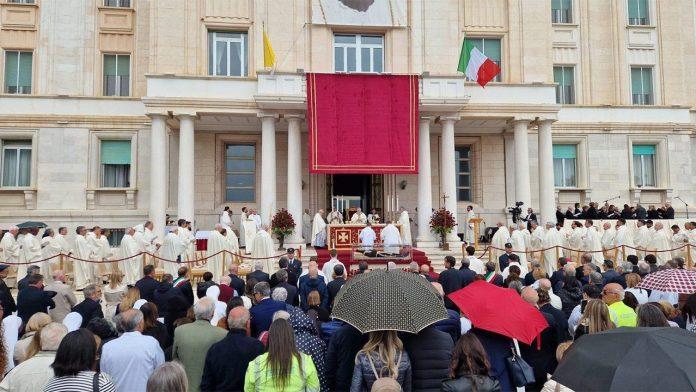 Mass celebrated on the occasion of the 70th anniversary of the founding of the San Giovanni Rotondo hospital, founded by Padre Pio. (Credit Vatican Media)