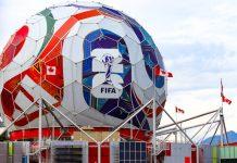 Faith, Fairness, and Football: German Bishops Highlight Moral Responsibility of the World Cup June 2026 Vancouver Science World geodesic sphere wrapped as a giant soccer ball with Canada flags in front for FIFA football soccer event. (Photo by Anthony Maw on Unsplash)