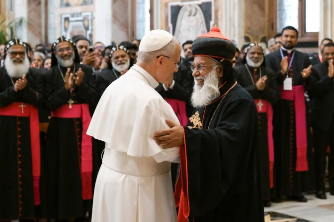 siromalankar-1781526685 Pope Leo XIV received a delegation from the Syro-Malankara Church on June 15 (Credit: Vatican Media)