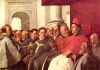 St. Bonaventure, Doctor of the Church, a Colossus Who Seemed Free from Original Sin Bonaventure receives the envoys of the Byzantine Emperor at the Second Council of Lyon.(By Francisco de Zurbarán - The Yorck Project (2002) 10.000 Meisterwerke der Malerei (DVD-ROM), distributed by DIRECTMEDIA Publishing GmbH. ISBN: 3936122202., Public Domain, Wikimeida)