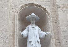 WYD 2027: Pope invited to Dangjin, the birthplace of St Andrew Kim Kim Taegon statue in Vatican City (By Benzekre - Own work, CC BY-SA 4.0 Wikimedia)
