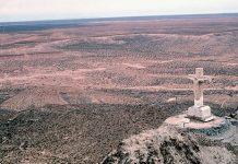 Diocese of Las Cruces Battles Federal Land Seizure as Border Wall Plan Threatens Historic Mount Cristo Rey Statue of Christ the King along I-10 at Sunland Park, New Mexico (By Captain Budd Christman, NOAA Corps - NOAA Photo Library Public Domain Wikimedia)