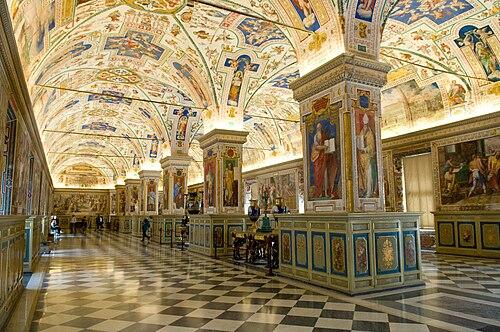 500px-The_Sistine_Hall_of_the_Vatican_Library_(2994335291) The Sistine Hall of the Vatican Library (By Michal Osmenda from Brussels, BelgiumCC BY-SA 2.0)