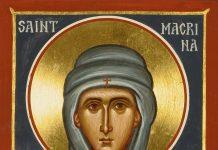 Saint Macrina the Younger, the one who raised her three saintly brothers Saint Macrina the Younger (Credit Ukrainian Catholic Eparchy of Edmonton)