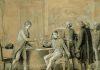 225 Years After the Concordat of 1801: The Agreement That Reconciled France and the Catholic Church Drawing by François Gérard, Signing of the Concordat between France and the Holy See on July 15, 1801, held at the Louvre in the picture Joseph Bonaparte, le premier consul (Bonaparte), Portalis, Monseigneur Spina, d'Hauterive et Cretet (Public Domain Wikimedia )