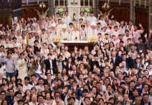 Seoul Archdiocese Enters Final Preparation Phase for World Youth Day 2027 Participants are seen after the Holy Mass for the launch of the Parish Organizing Committee of World Youth Day 2027 in Seoul, South Korea, on April 19. (Photo: Archdiocese of Seoul)