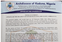 Catholic Catechist Victor Paul Dies in Captivity After Months of Abduction in Kaduna The church’s statement on Paul’s death.