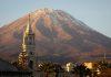 Tumbes’ Historic Cross Inspires Hope for a Papal Blessing During Potential Peru Visit El Misti, an active but dormant volcano, looms over the town of Arequipa, Peru (Photo by Megan Kotlus on Unsplash)